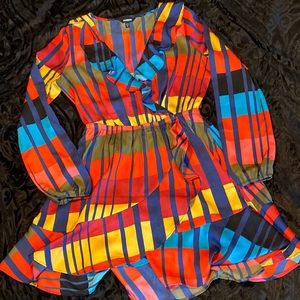 Express multi colored dress